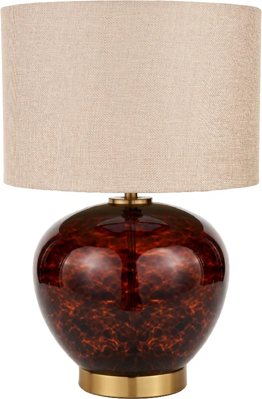 Lucien Tortoiseshell Glass Table Lamp