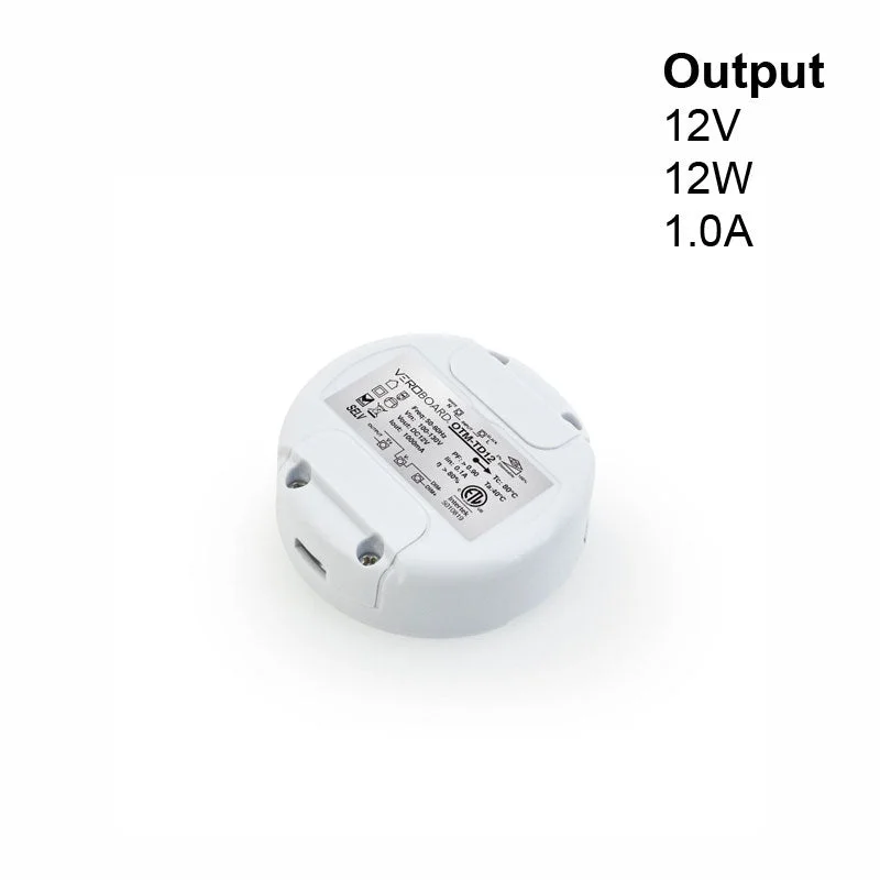 OTM-TD12 Constant Voltage LED Driver, 0-10V Dimming LED Driver 12V 12W