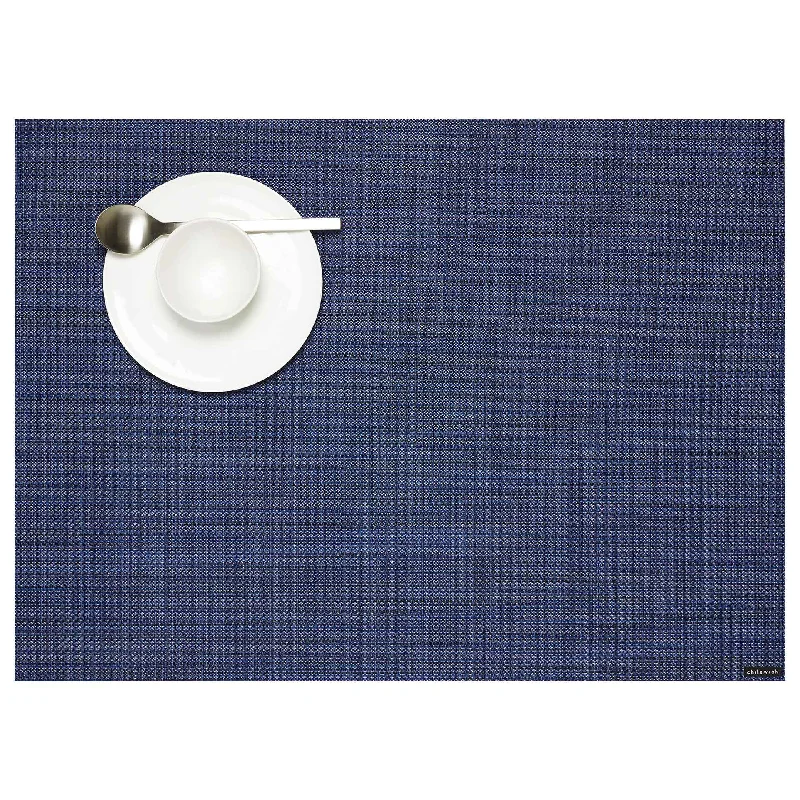 Indigo Mini Basketweave Placemats & Runner by Chilewich