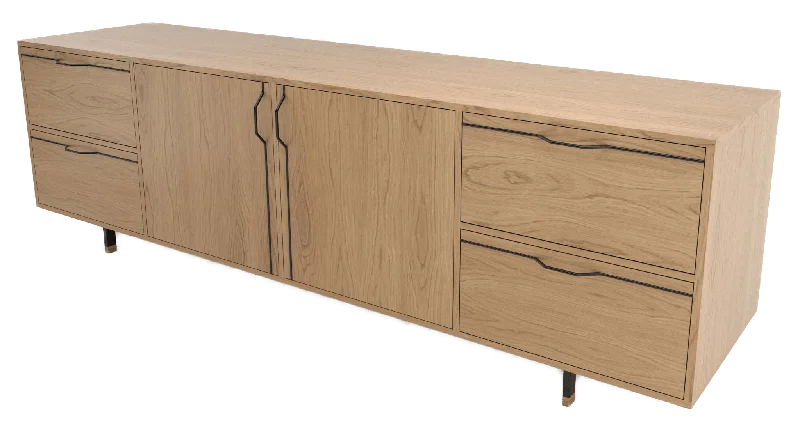 Chapman Large Credenza Storage Unit - White Oak