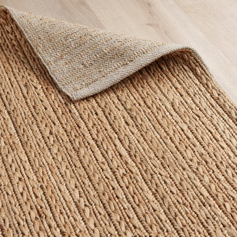 Goole Hand Woven Jute Rug - Natural & Cream