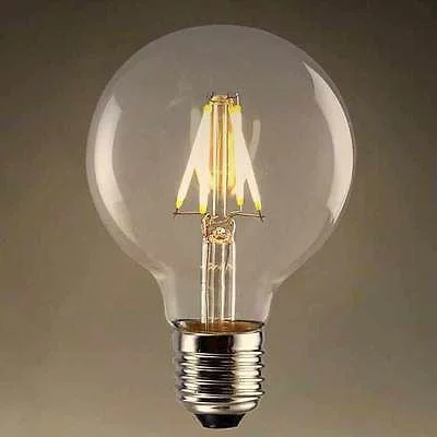 4W E27 Globe LED Edison Bulb 6 piece lot