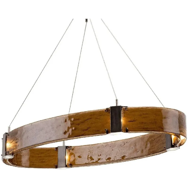 Track lighting with a minimalist track designParallel Oval Chandelier, 44-Inch