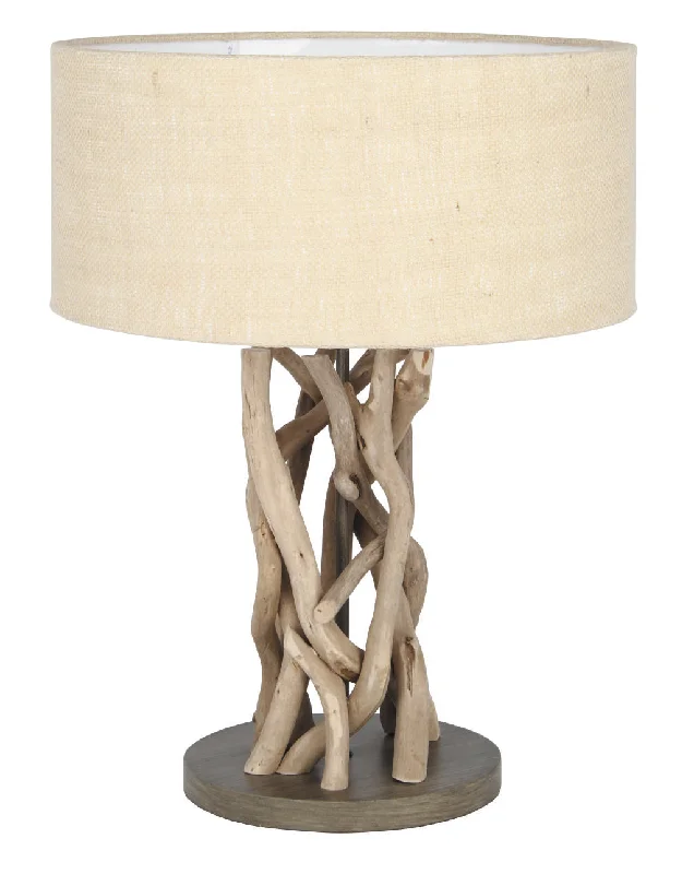 Derna Driftwood and Natural Jute Table Lamp