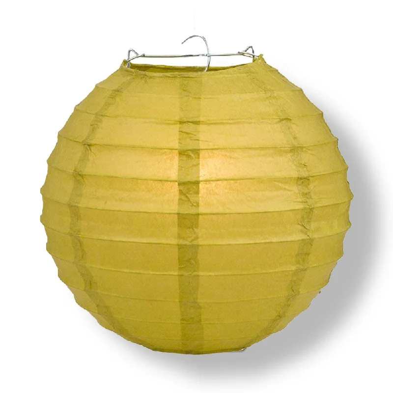 BLOWOUT 30" Pear Jumbo Round Paper Lantern, Even Ribbing, Chinese Hanging Wedding & Party Decoration