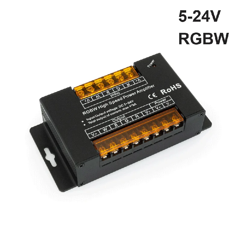 RGBW LED Controller Amplifier High Speed Power 5-24V 8A/Channel for RGBW lights