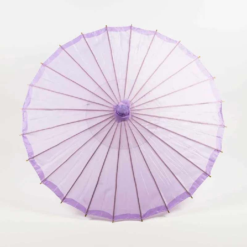 32" Light Purple Parasol Umbrella, Premium Nylon with Elegant Handle