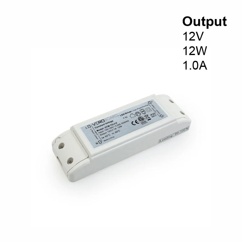 OTM-TDJ12 Triac Dimmable Constant Voltage LED Driver, 12V 1.0A 12W