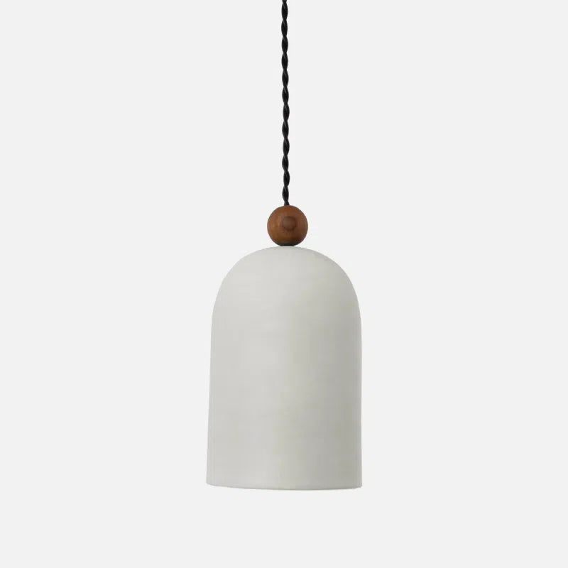 Small size Edison light bulbsPlume Walnut Pendant Light