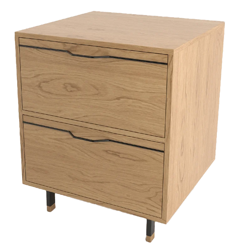 Chapman Single Unit Storage Nightstand - White Oak