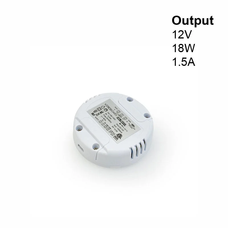 OTM-TD20 Constant Voltage Driver, 0-10V Dimming LED Driver 12V 18W