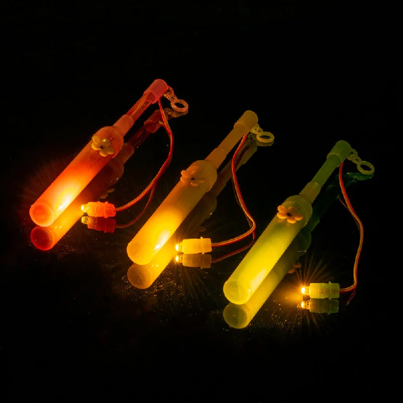 Assorted Kid's 8" Paper Lantern Holder Walking Stick and LED Light (Battery Operated, 12 PACK)