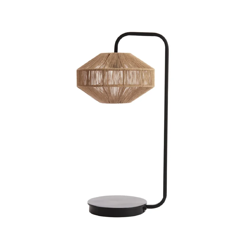 Lyra Table Lamp natural+matt black