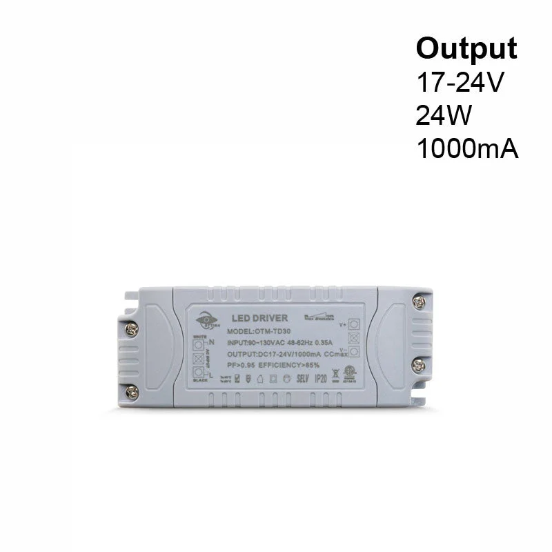 OTTIMA OTM-TD30 Constant Current LED Driver, 1000mA 17-24V 24W