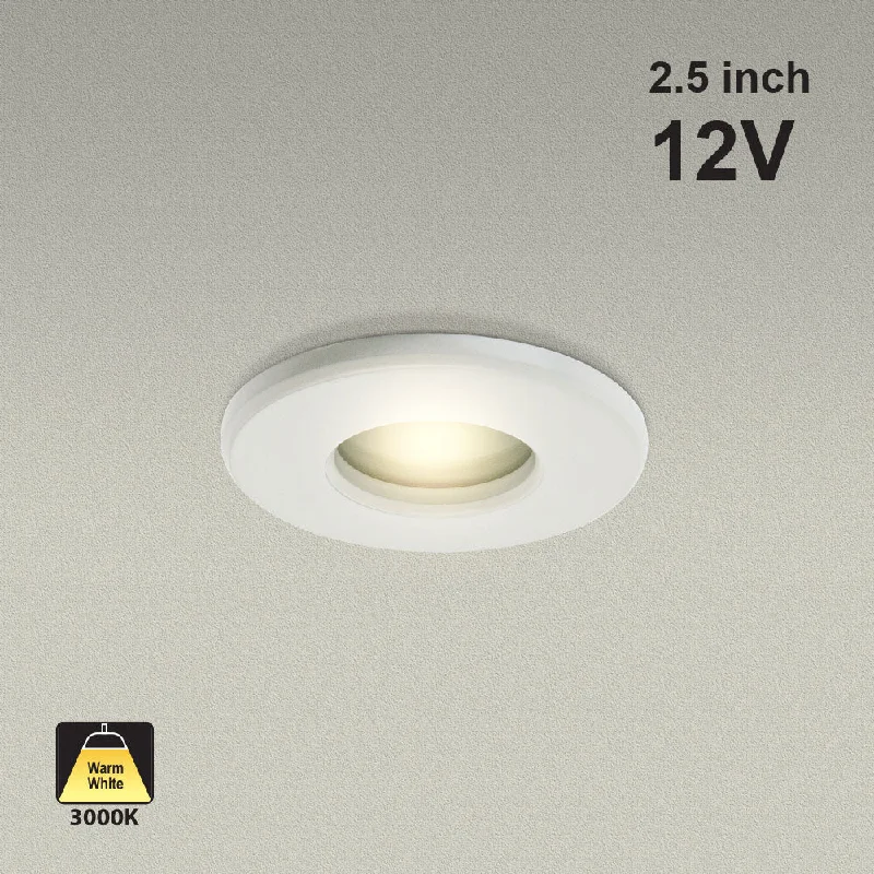 T-63 MR16 Light Fixture (White), 2.5 inch Round White