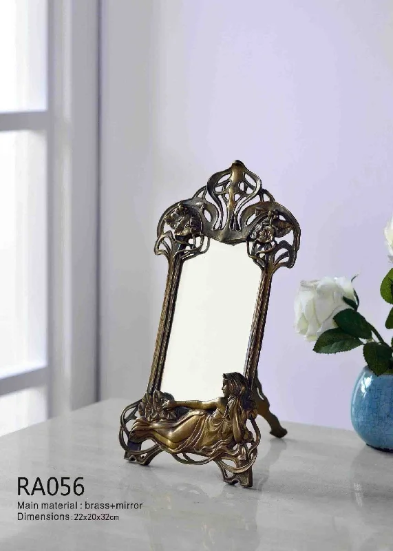 Gilt Bronze Mounted Table Mirror