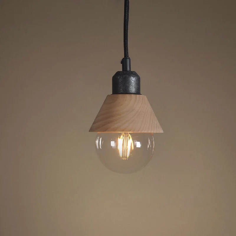 Energy - Efficient Industrial Lighting for Cost - SavingsWooden 1 Light Mini Pendant Light