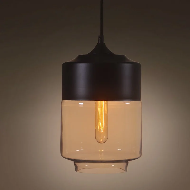 Industrial Lighting for Food Processing FactoriesAmber 1 Light Lantern Glass Pendant Lighting