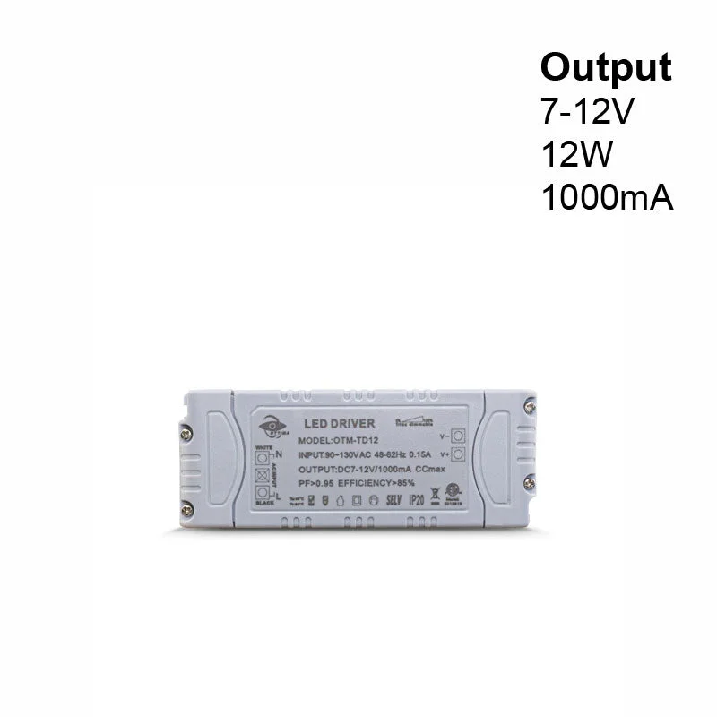 OTTIMA OTM-TD12 Constant Current LED Driver, 1000mA 7-12V 12W