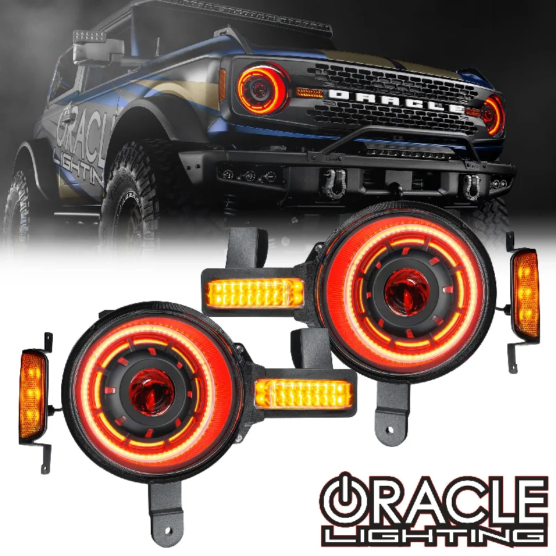 ORACLE Lighting Oculus™ ColorSHIFT® Bi-LED Projector Headlights for 2021+ Ford Bronco