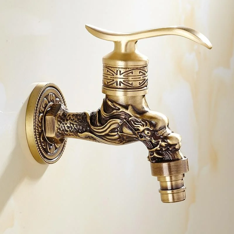 Bathroom Faucet Brass Tap Kitchen Outdoor Garden Taps High Quality Washing Machine Mop Luxury Antique Decorative Bibcock