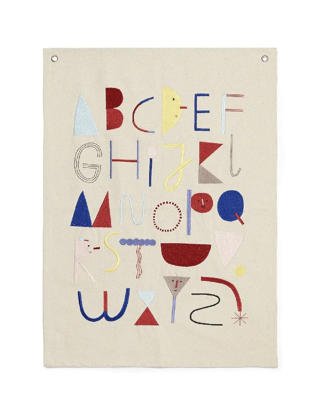 Alphabet Fabric Poster