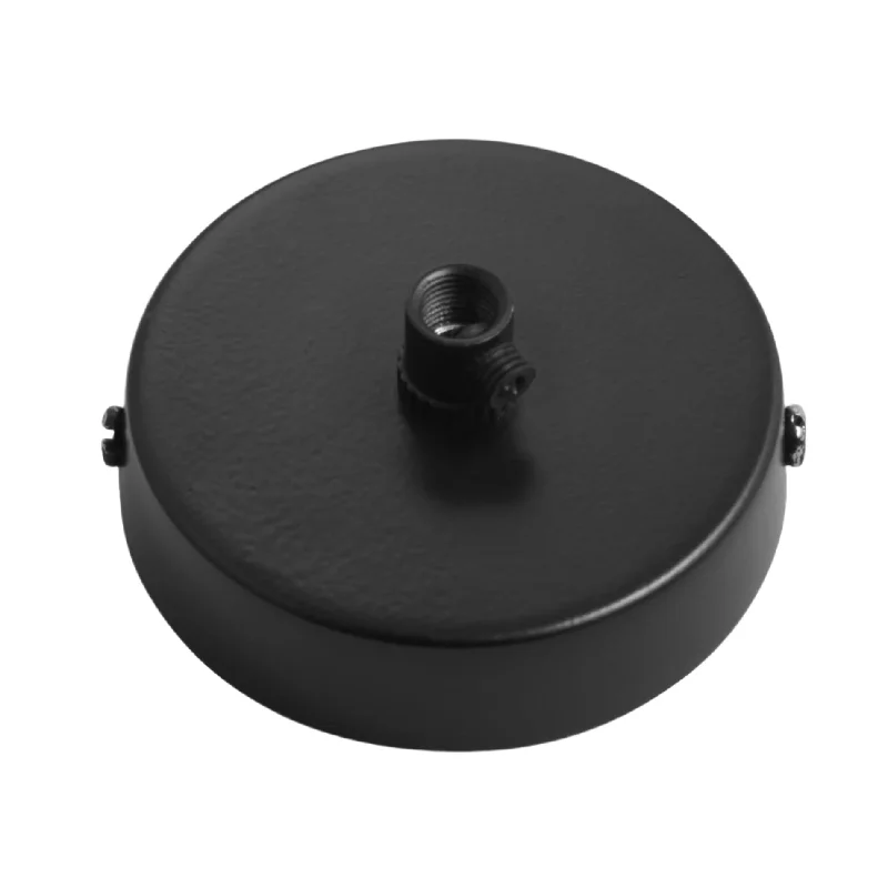 COMPONENT Small Ceiling Rose - 1 Outlet - Black