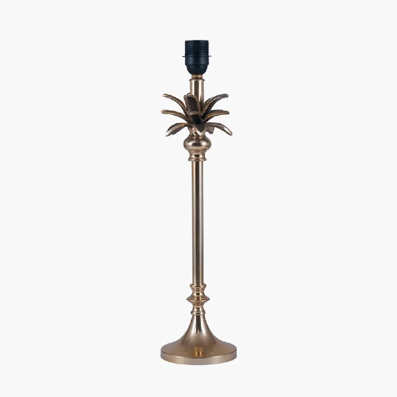 Trafalgar Gold/Nickel Palm Tree Table Lamp  - Base Only