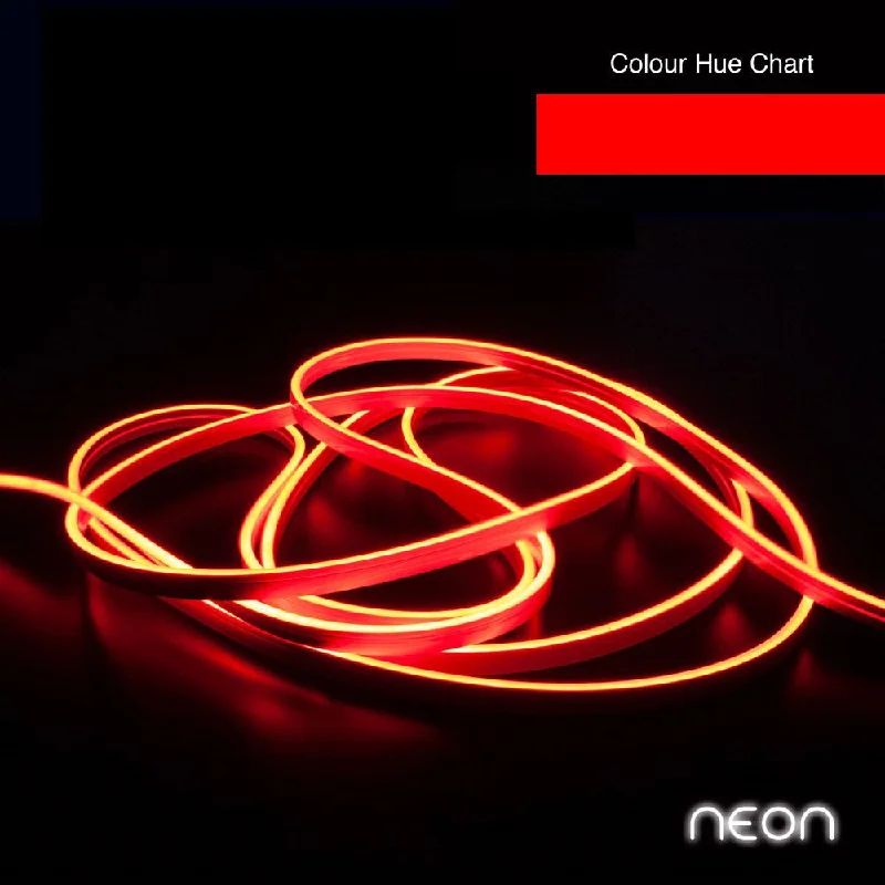 5M(16.4ft) LED Neon light Strip VBDFS-R Neon-4MM-168 LED/m, 24V 3.75(W/ft) Red color