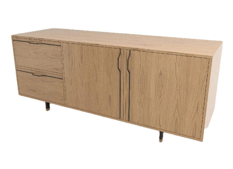 Chapman Small Credenza Storage Unit - White Oak