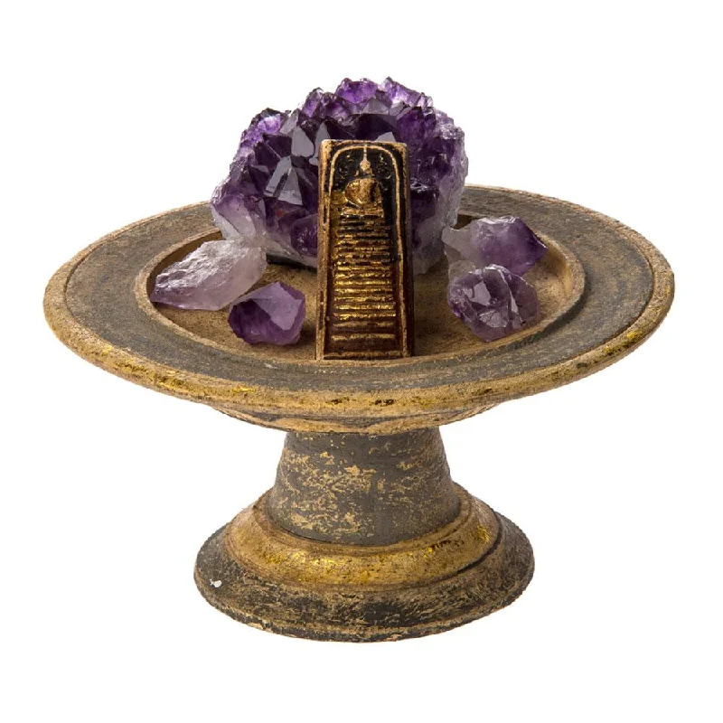 Wooden Pedestal-Gold