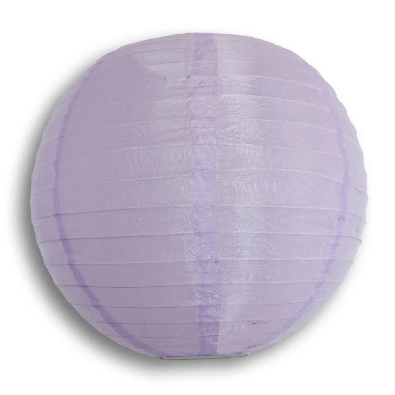 BLOWOUT 30" Light Purple Jumbo Shimmering Nylon Lantern, Even Ribbing, Durable, Dry Outdoor Hanging Decoration