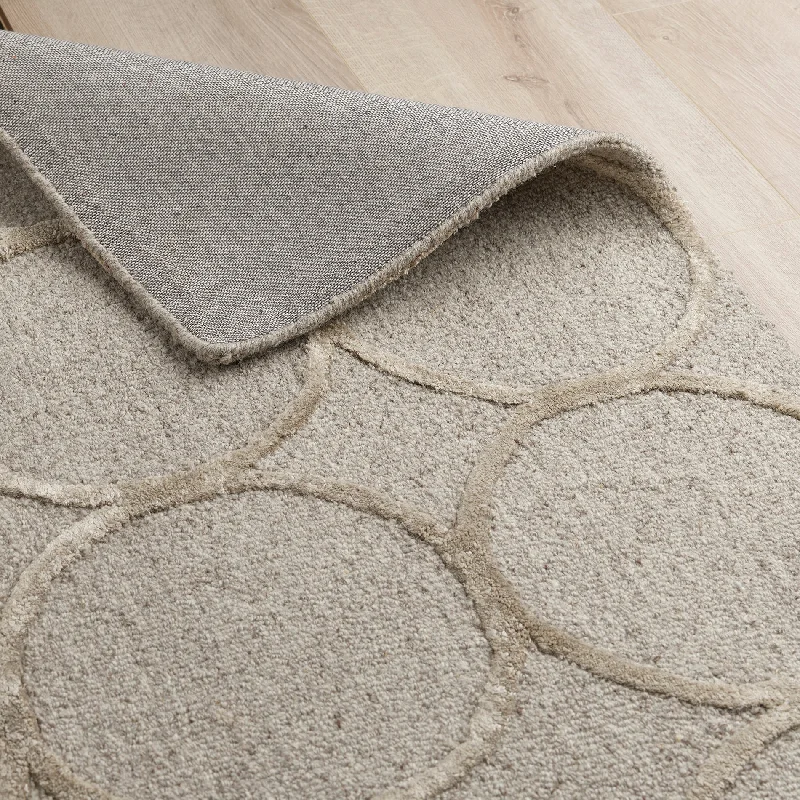 Alva Hand Tufted Wool Rug - Light Brown