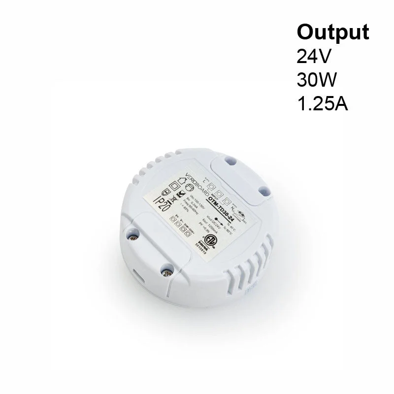 OTM-TD30-24  0-10V Dimmable Constant Voltage LED Driver, 24V 1.25A 30W