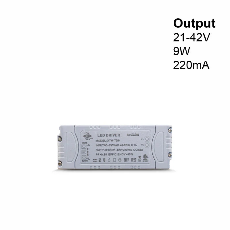 OTTIMA OTM-TD9 Constant Current LED Driver, 220mA 21-42V 9W