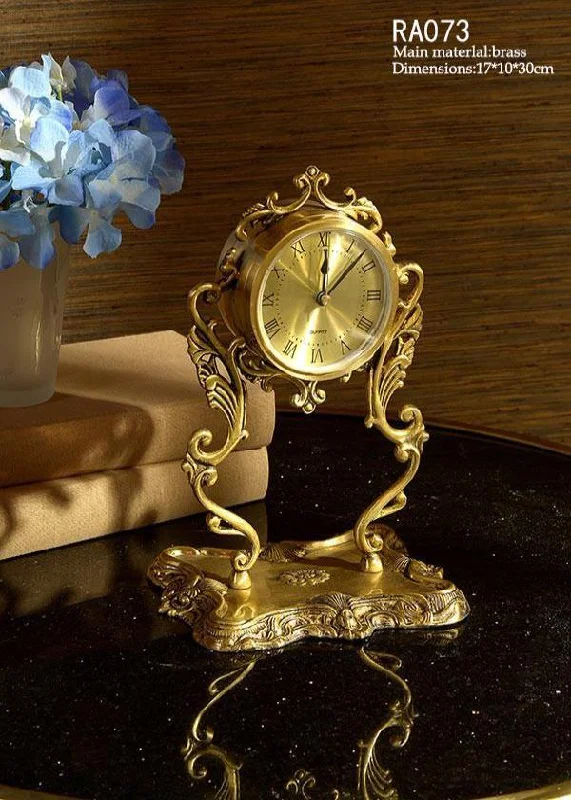 European Antique Tabletop Clock