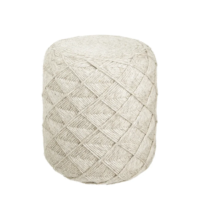 Laurel Wool Pouffe