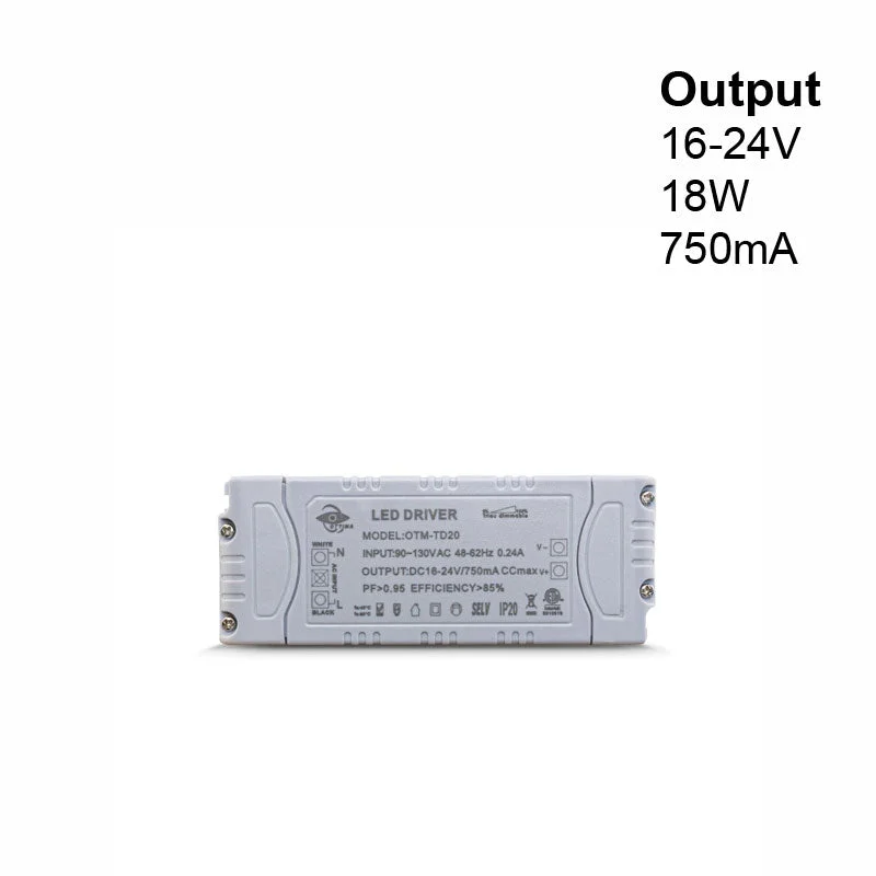 OTTIMA OTM-TD20 Constant Current LED Driver 750mA 16-24V 18W