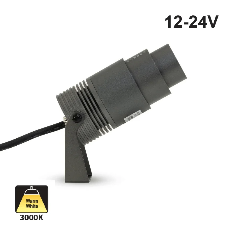 UL-12W-COB-1200-B Outdoor Landscape Spotlight, 12-24V 12W 3000K(Warm White)