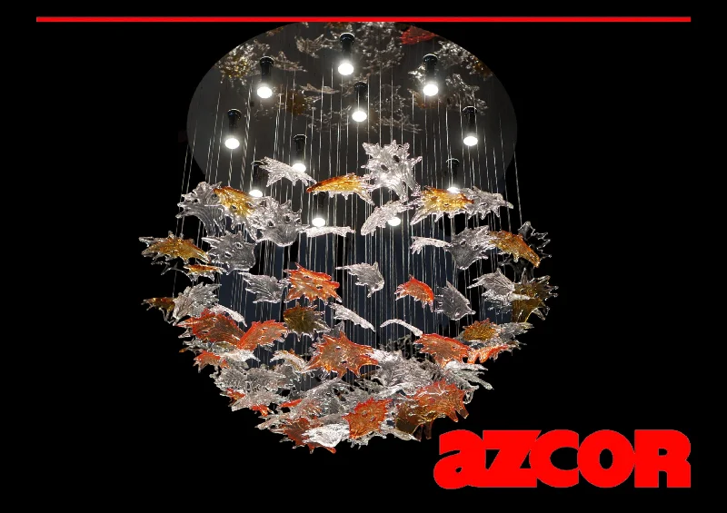 Bohemian Glass | Oak Leaves Chandelier 1200Ø X 1150H