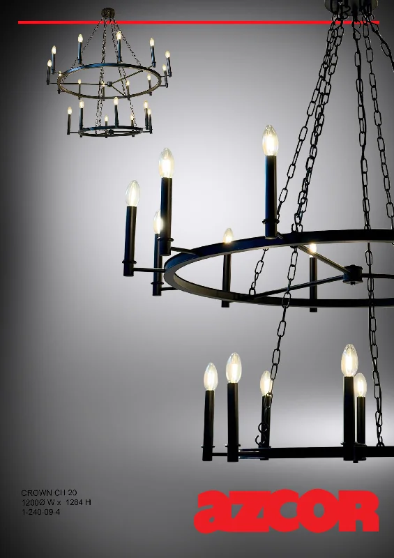 Crown Chandelier 20 (2-Tier)