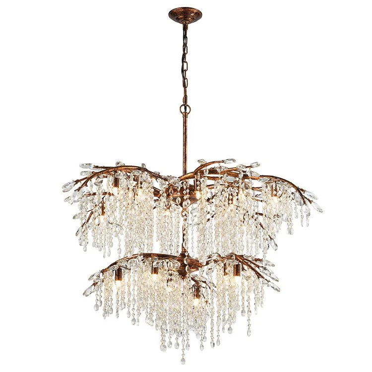 Elia Eighteen-Light Two-Tier Chandelier