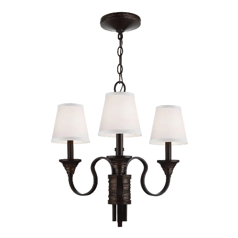 Feiss Arbor Creek 3 Light Bronze Chandelier