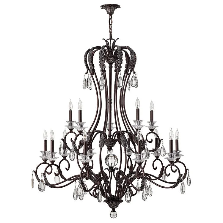 Marcellina Fifteen-Light Two-Tier Chandelier