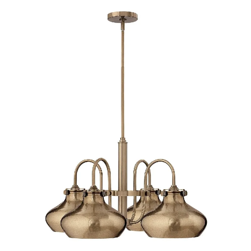 Hinkley Congress 4 Light Chandelier - Brushed Caramel