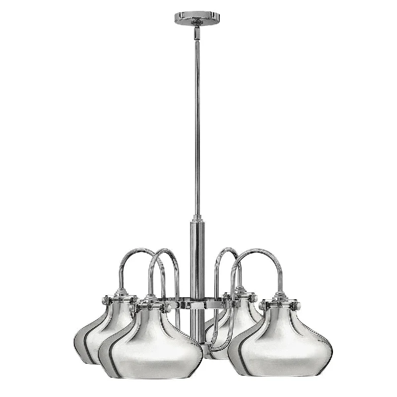 Hinkley Congress 4 Light Chrome Chandelier Ceiling Light