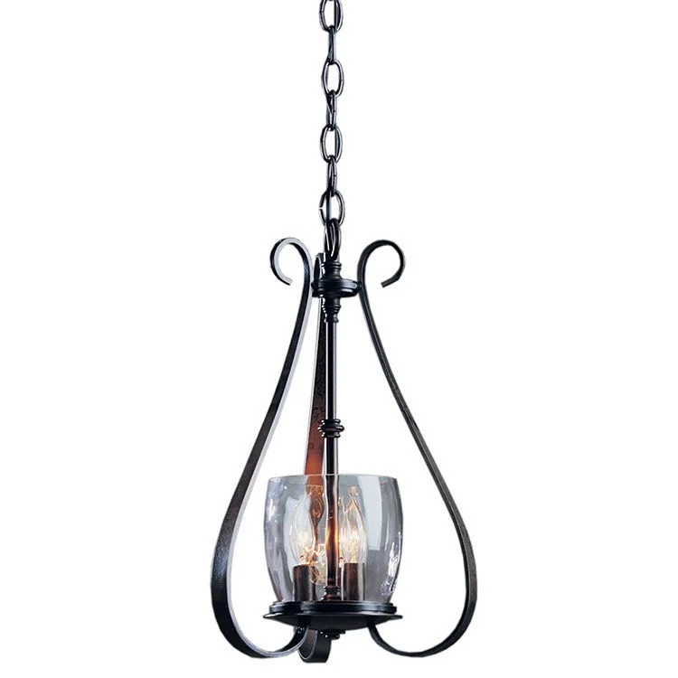 Sweeping Taper Three-Light Chandelier