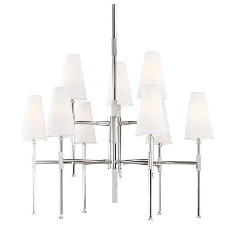 Bowery Nine-Light Two-Tier Chandelier by Mark D. Sikes