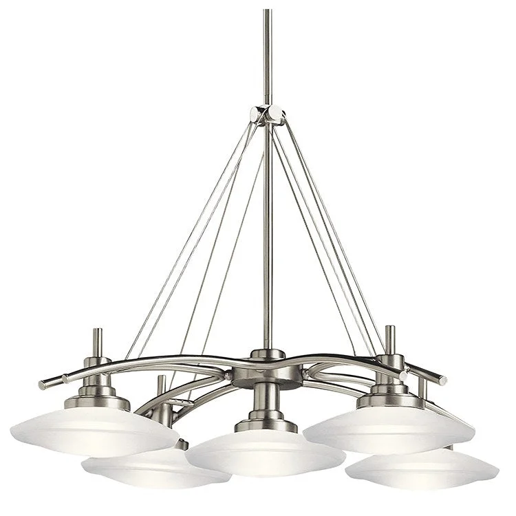 Structures Five-Light Halogen Chandelier