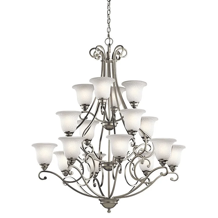 Camerena Sixteen-Light Three-Tier Chandelier